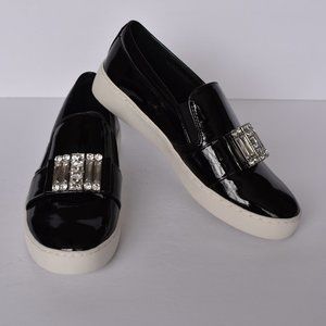Michael Kors Michelle Patent Loafers Black Sz 7.5
